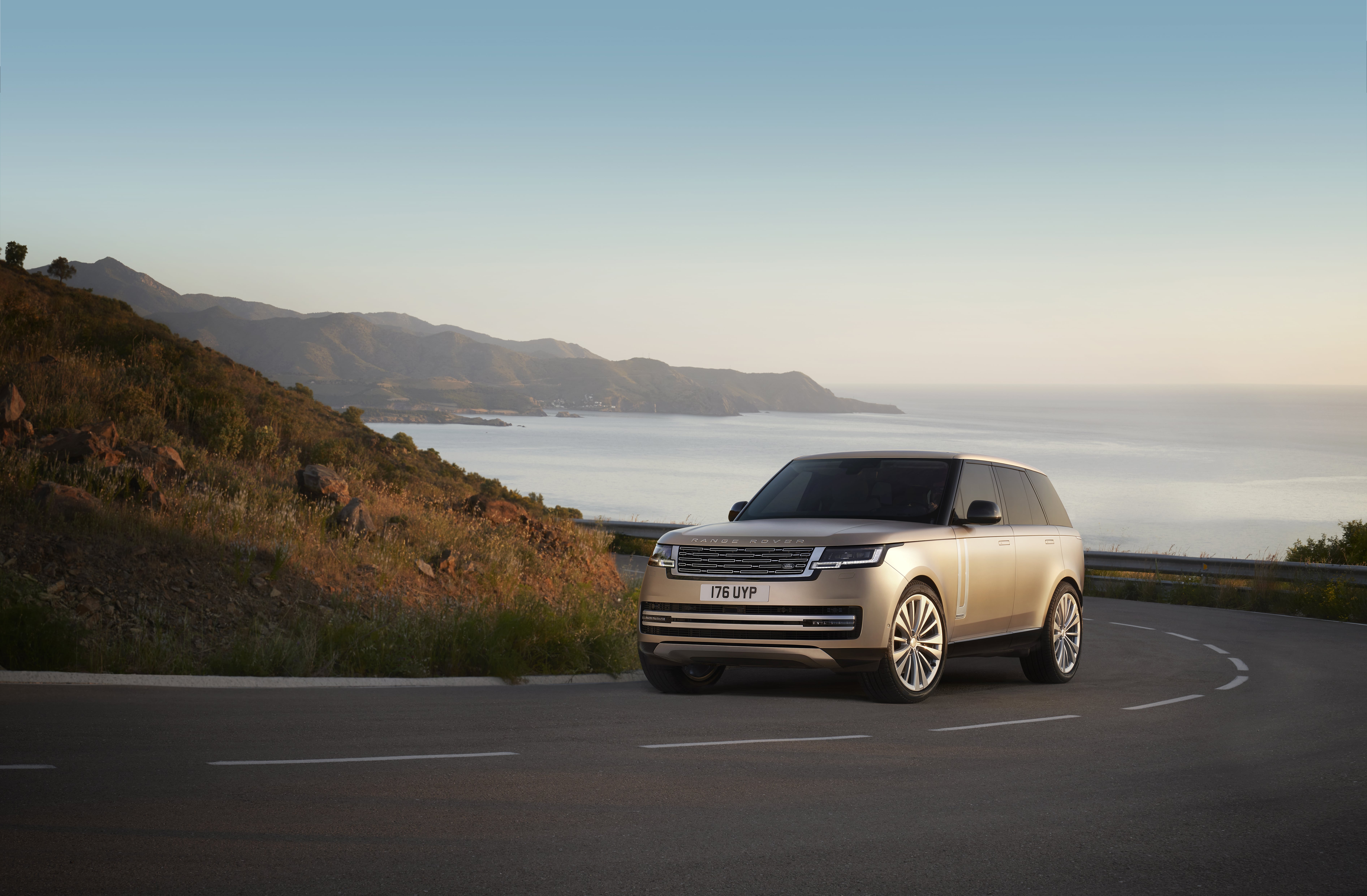 Range Rover on a coastal road